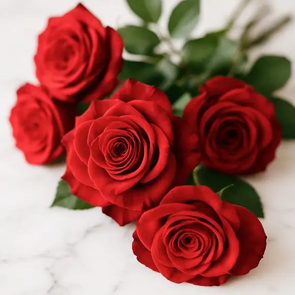 Close up of red roses